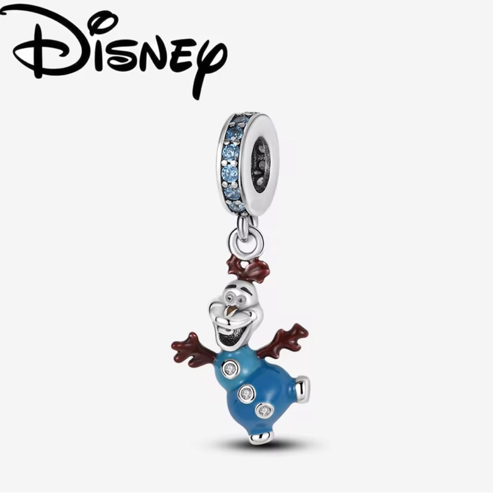 NWOT Disney Frozen Olaf Dangle Charm Sterling Silver 925